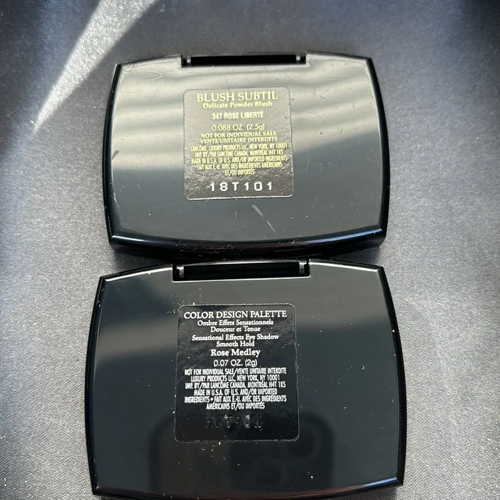 2-pc Lancome eyeshadow palette &blush bundle
